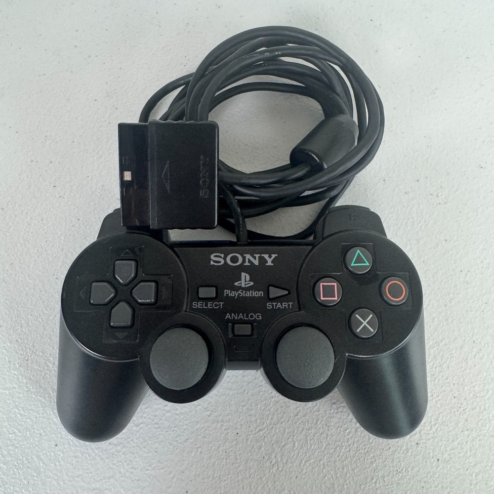 Sony PS2 DualShock 2 Controller Black OEM SCPH-10010 Wired Analog